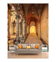 Dreamwall Tarihi Yapıt Desenli Isı Ve Ses Yalıtımlı Sağlıklı Tekstil Duvar Kağıdı (Çok Renkli)
