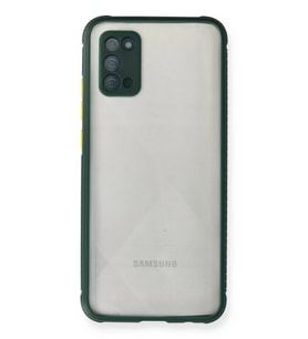 Mey İthalat® Samsung Galaxy A02S Kılıf Miami Şeffaf Silikon - Koyu Yeşil