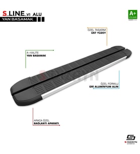 Courier 2 S-Line Aluminyum Yan Basamak 183 Cm 2023 Üzeri