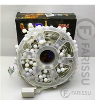 50 Metre RGB LED Top Işık  Metrede 5 LED  Toplam 250 LED  8 Modlu  Oda & Yılbaşı Aydınlatması