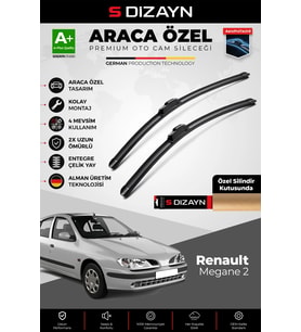 Renault Megane 1 Ön Cam Silecek Seti 1996-2002 Premium Araca Özel 55-50 Cm A+ Kalite