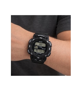 Erkek Su Geçirmez Spor Siyah Alarm Kronometre Şafak Sayar Outdoor Dayanıklı Asker Kol Saati