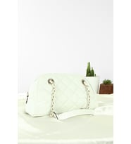 Forentina Kadın Beyaz Askılı Omuz Çantası PS2092