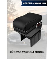 citroen c elysee 2014 kol dayama Yastıklı Siyah Lüks geniş model Deri