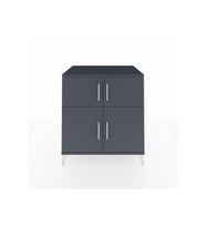 Kronos Şifonyer 3 Raflı 4 Kapaklı 88x59x96 Antrasit-Antrasit