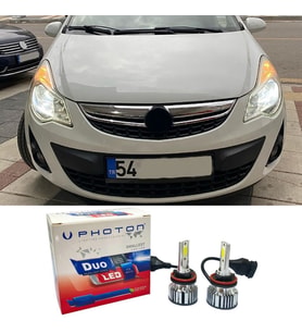 Opel Corsa D Led Xenon Kısa Far Ampulü H7 Duo Yeni Seri Beyaz 2006-2014