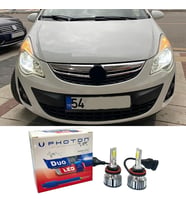 Opel Corsa D Led Xenon Kısa Far Ampulü H7 Duo Yeni Seri Beyaz 2006-2014