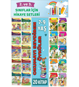 2.ve 3.Sınıflar İçin Okuma Alışkanlığı Kazandıran Mükemmel 20 li  Hikaye Seti 3