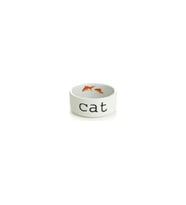 Beeztees Kedi Mama Su Kabı, Seramik, Beyaz, 11,5cm , 300ml