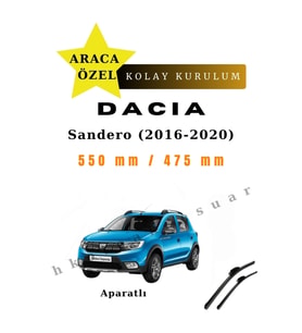 Dacia Sandero (2016-2020) Araca Özel Silecek Ön İki