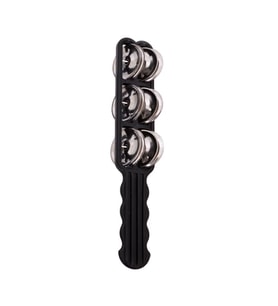 Dadi JS1BK Çubuklu Def (Siyah)  Ergonomik Sap Çift Sıra Zil
