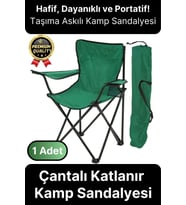 Taşıma Askılı 120 Kg Dayanıklı Konforlu Çantalı Katlanır Su Geçirmez Piknik Plaj Kamp Sandalyesi