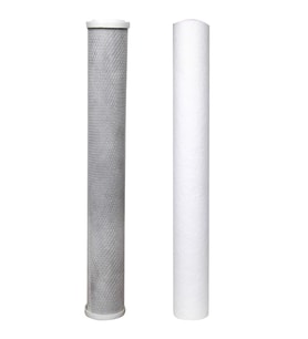 Su Arıtma 20 inch 5 Micron Tortu ve Blok Aktif Karbon Filtresi