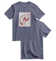 Unisex Kısa Kollu Hat Sanatı ve Tarihi Kolaj Baskılı Tişört S - 2xl T300031 (Koyu Gri)