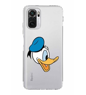 Xiaomi Redmi Note 10 4G  Kamera Korumalı Kapak Donald Duck Tasarımlı Şeffaf  Kılıf