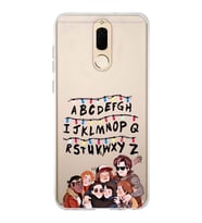 Huawei Mate 10 Lite Uyumlu Stranger Things Desenli Şeffaf Telefon Kılıfı