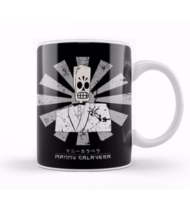 Manny Retro Japanese Grim Fandango Kupa Bardak Porselen