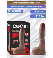Premium Seri Ultra Realistik Çift Katmanlı Gerçekçi Dildo 17 Cm