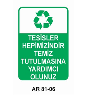 İŞ GÜVENLİĞİ UYARI LEVHASI 1 ADET PVC 21 X 29CM