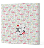 Flamingo 3 - Çizgisiz Yan Boyamalı Defter