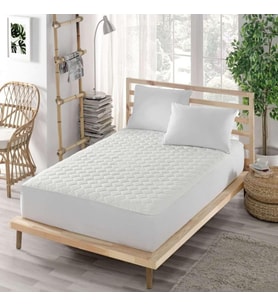 Geçirmez Alez-Pamuklu-Kapitoneli Fitted-Bebek Yatağı Alezi-Su-Yatak Koruyucu (70x140)