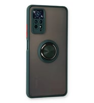 ERTAN Redmi Note 11 Pro Kılıf Montreal Yüzüklü Silikon Kapak - Yeşil