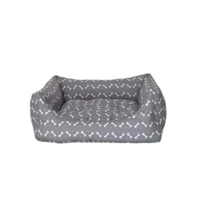 Pet Comfort Uniform Bone Gri-Beyaz Kedi ve Köpek Yatağı S 50x40cm