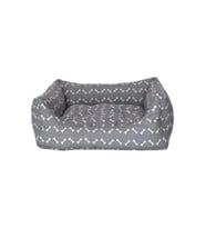 Pet Comfort Uniform Bone Gri-Beyaz Kedi ve Köpek Yatağı S 50x40cm