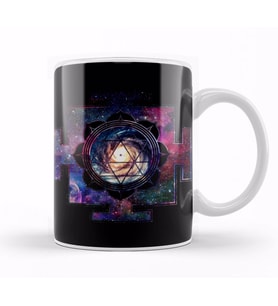 Sri Yantra Sri Chakra Kupa Bardak Porselen