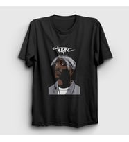 Presmono Unisex Siyah Icon Tupac Shakur T-Shirt 45863tt