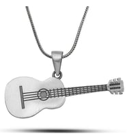 Hk Gümüş Erkek Kolye Gitar Gümüş Takı Hediyelik Ürünler