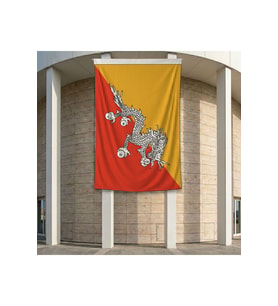 Bhutan Bayrağı 140gr Premium Raşel Kumaş 200x300 cm