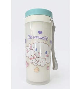 Sanrio Cinnamoroll Desenli Sızdırmaz Kapaklı Plastik Su Şişesi 350 ML
