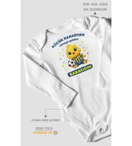 Küçük kanaryan olmaya geldim babacığım Uzun Kollu Çıtçıtlı Bebek Body