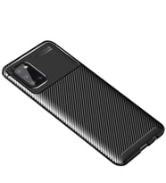 Samsung Galaxy A31 Kılıf Esnek Soft Karbon Tasarım Legion Serisi (Siyah)