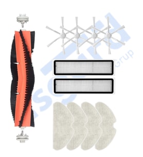 Dreame D10S, D10S PRO, D9 MAX GEN2 Uyumlu 1 Ana Fırça 4 Yan Fırça 2 Filtre 4 Mop PKT-iasgf0000194