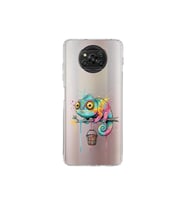 Poco X3 Pro ile Uyumlu Splash Bukalemun Tasarımlı Şeffaf Silikon Kılıf