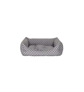 Pet Comfort Uniform Gri Puantiyeli Kedi ve Köpek Yatağı M 60x50cm
