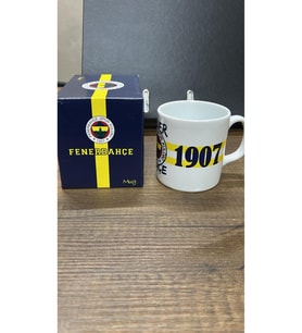 Fenerbahçe Lisanslı Taraftar Seramik Kupa Sarı Lacivert