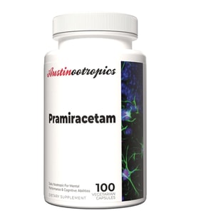 Austinootropics Pramiracetam 500mg 100 Veg Capsul.Made ın Usa.85.