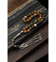 Ocean Jasper Doğal Taş Tesbih – 8 mm Küre Kesim