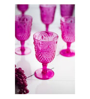 Akrilik Pembe Tekli Kadeh & Su Meşrubat Kahve Yanı Bardağı 450 ml ( Cam Değildir )
