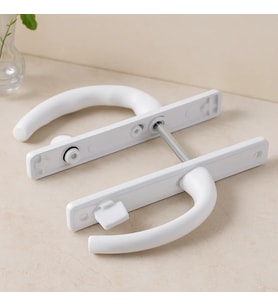 Northcity PVC Kilitli Banyo/WC Kapı Kolu Beyaz