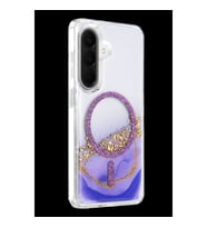 Onegif Samsung Galaxy A56 Lotus Simli Magsafe Kapak - Mor