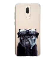 PrintiFy Huawei Mate 10 Lite ile Uyumlu 1mm Slim Fit Köpek 3 050f Baskılı Şeffaf  Kılıf