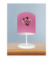MEKTA HOME BEBEK VE ÇOCUK ODASI Büyük Kalpli Minnie Mause Desenli Abajur