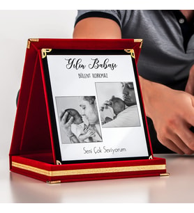 Babalar Gününe Özel Fotoğraf Baskılı Plaket, İsme Özel Plaket, Babalar Günü Plaketi