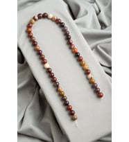 Mokait Jasper Doğal Taş Parlak Küre Kesim 8mm Dizi [AA]