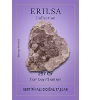 Sertifikalı Açık Tonlu Ametist Taşı Kütlesi 297 Gr – Ham Doğal Kristal Dekoratif Taş Parçası (Çok Renkli)