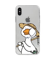 Iphone Xsmax Uyumlu Ördek Desenli Şeffaf Telefon Kılıfı